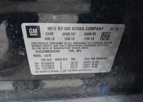 2020 Buick Encore Fwd Preferred from USA, damaged, VIN KL4CJASB8LB342264